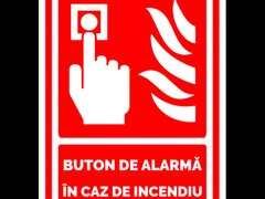 Semn de buton pentru alarma in caz de incendiu